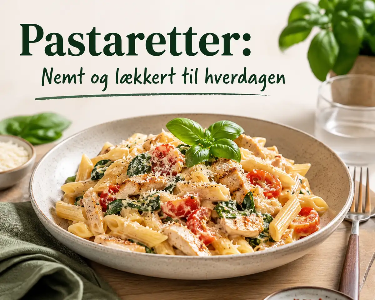 Pastaretter - Nemt og lækkert til hverdagen
